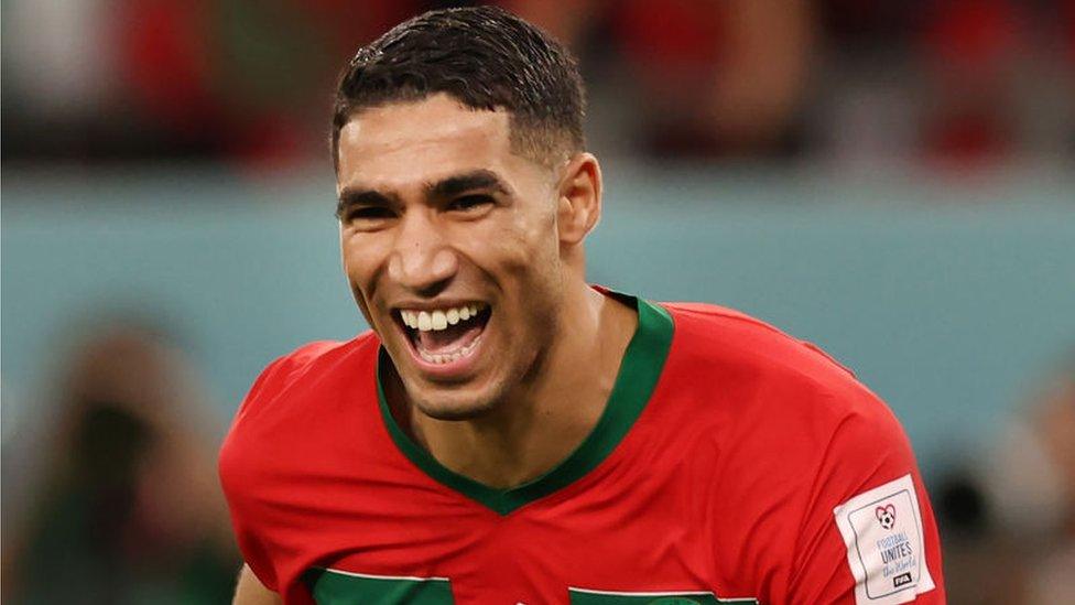 Achraf Hakimi of Morocco