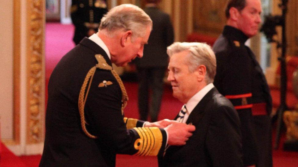 Prince Charles gives MBE to Joe Longthorne