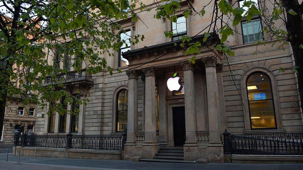 The Buchanan Street Apple Store in Glasgow