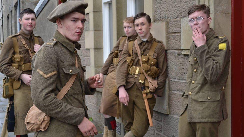 "soldiers" in Shetland