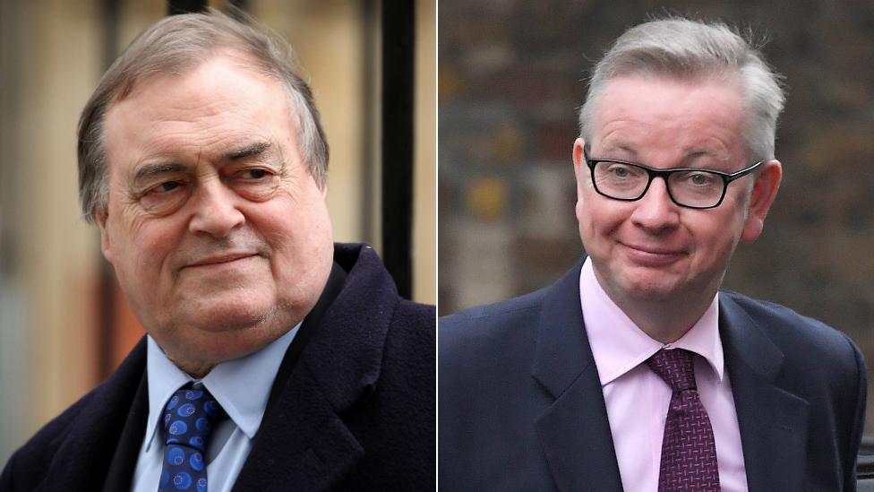 Lord Prescott and Michael Gove