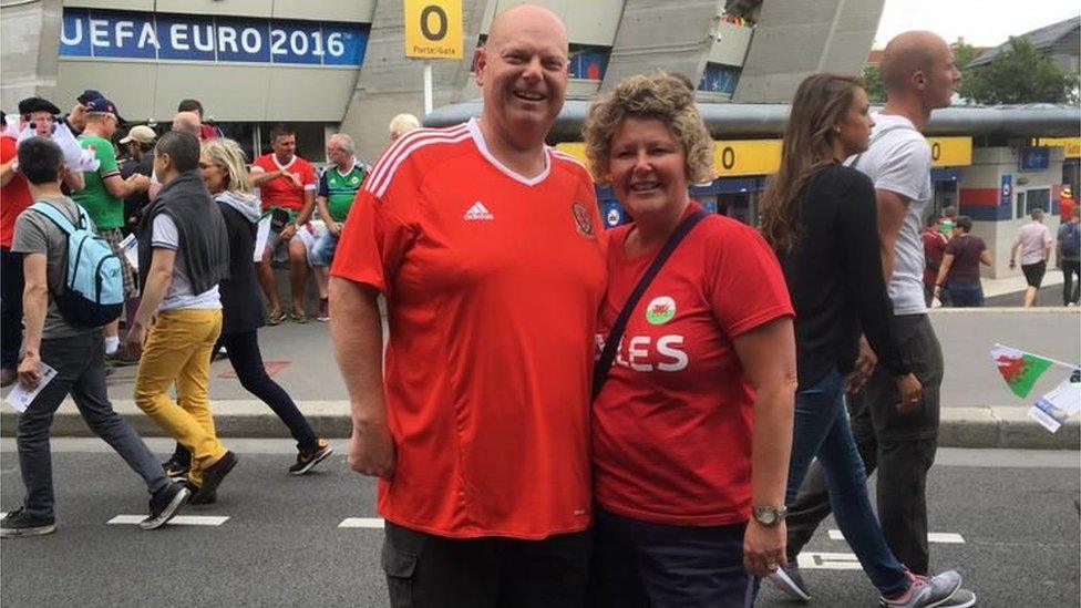 Sharon and Rob at Euros 2016