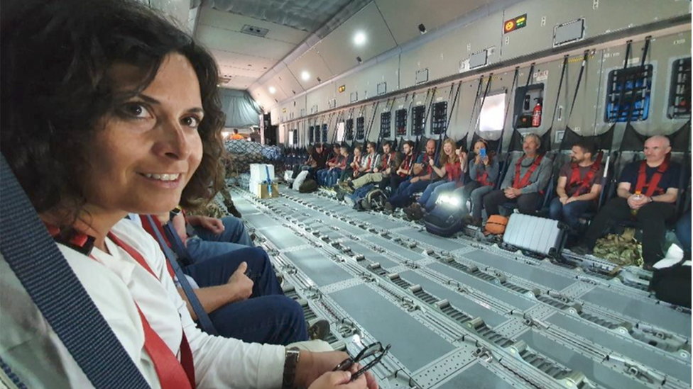 The RSPB team on the Ascension flight