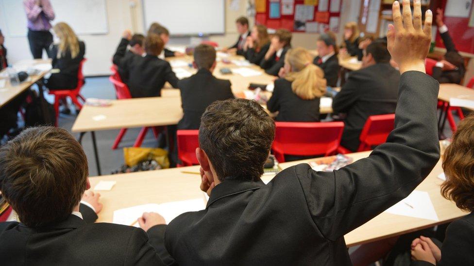 Pupils in a classroom