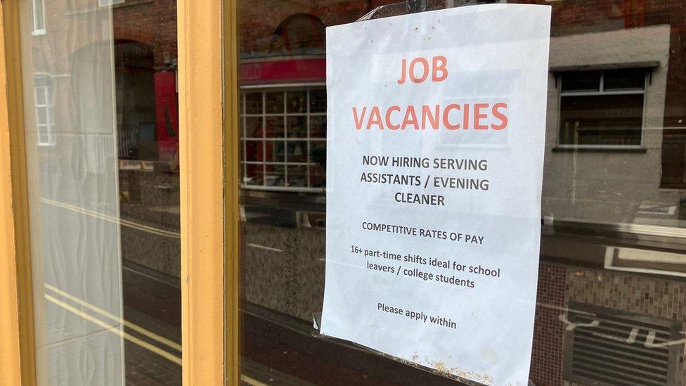 Job vacancy sign