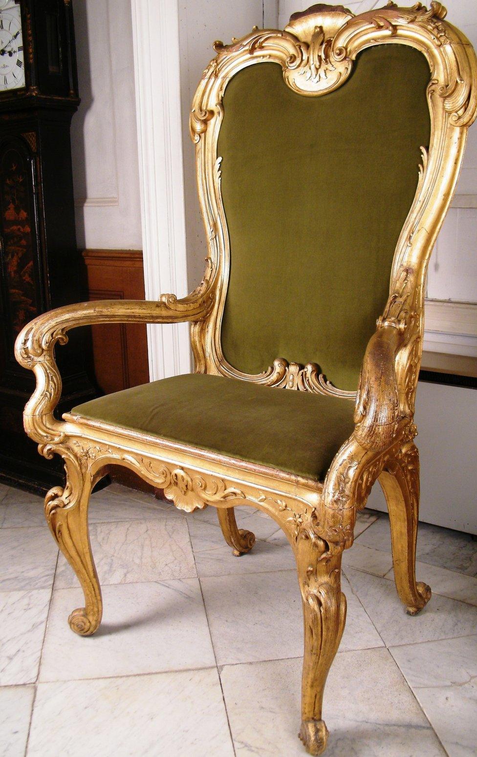 Gilt 18th Century armchair