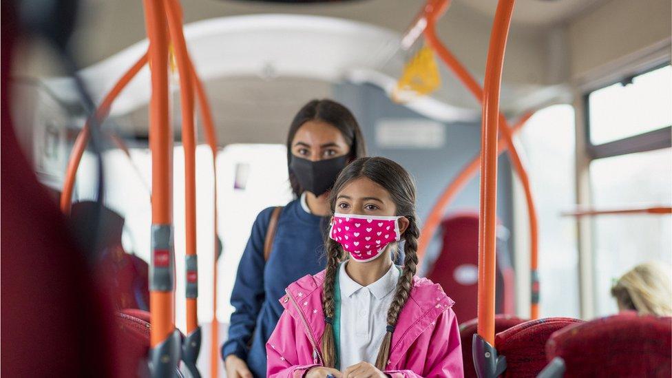 Girls on bus