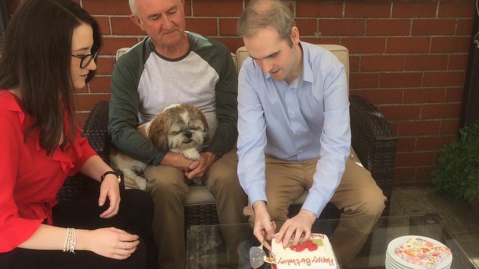 Steffan Lewis and family