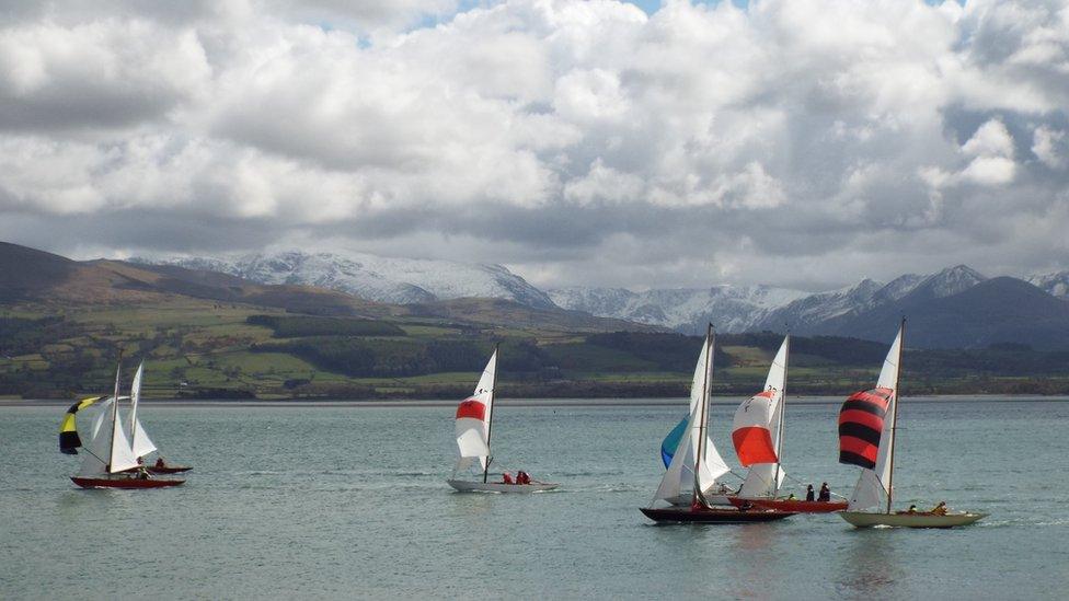 The first race of the season at the Royal Anglesey Yacht Club, taken by Ian Bradley from Beaumaris