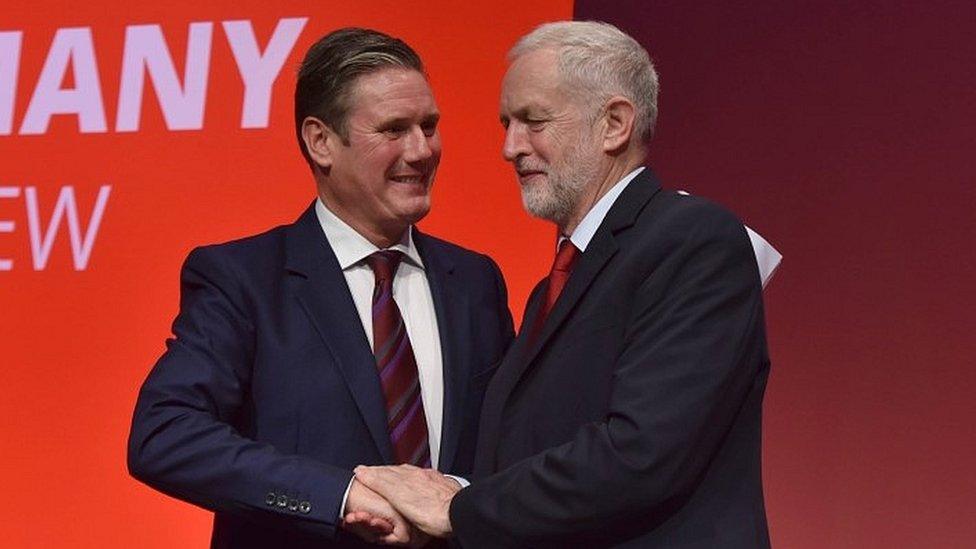 Sir Keir Starmer and Jeremy Corbyn