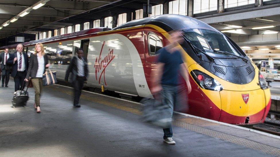 Pendolino with Virgin Trains branding