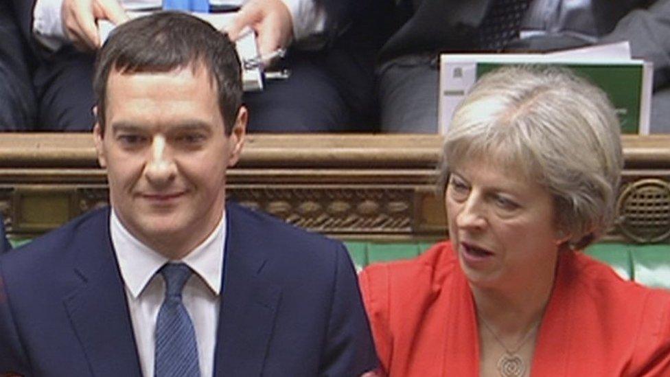 George Osborne and Theresa May