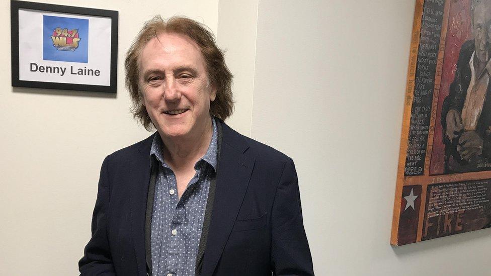 Denny Laine (at his home in the US) wrote Mull of Kintyre with McCartney