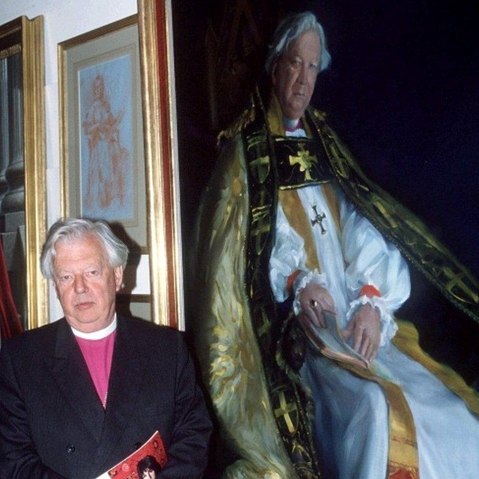 DAVID JENKINS BISHOP OF DURHAM - 1994 Royal Society of Portrait Painters Exhibition