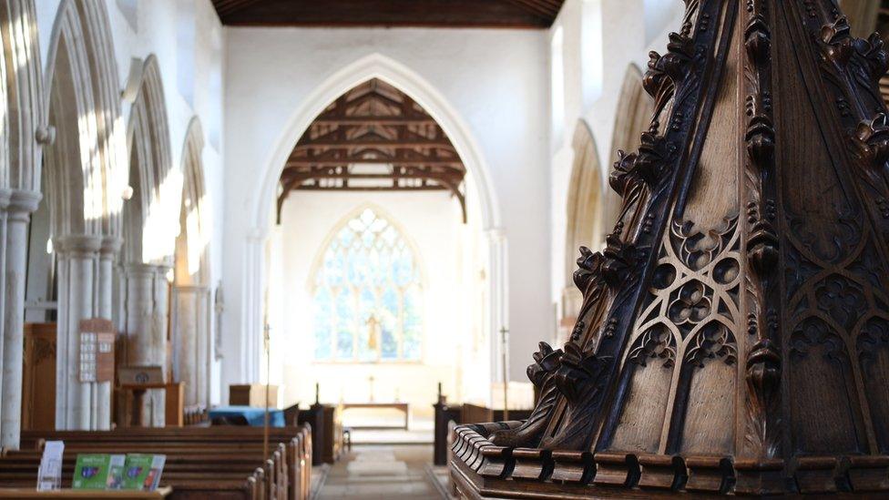 Inside St Mary's Church, Ashwell