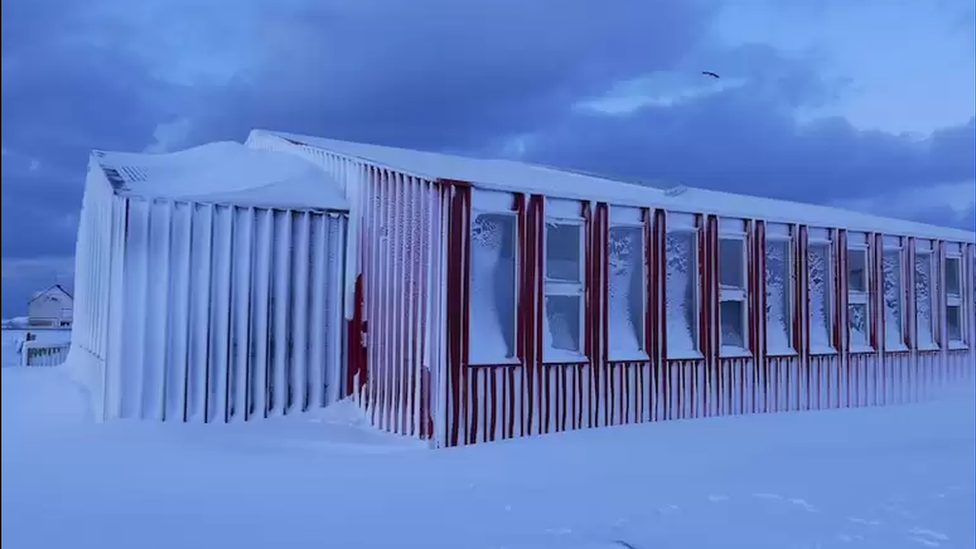 The burger and fries are currently kept in a hostel in southern Iceland