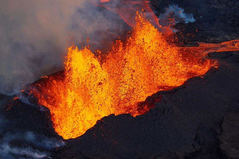 The world's largest active volcano, Mauna Loa, continues to erupt from its northeast rift, on the Island of Hawaii, Hawaii, USA, 30 November 2022.