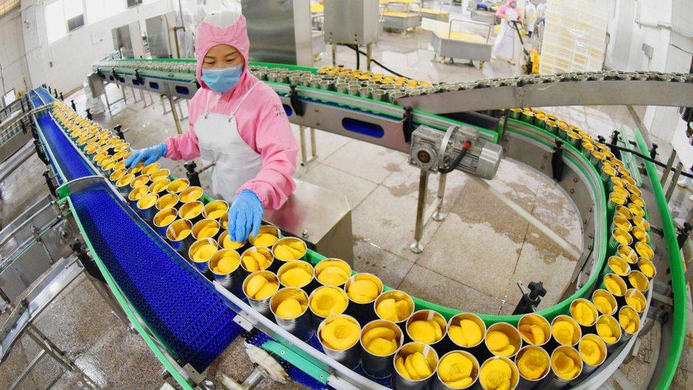 Food production line in China