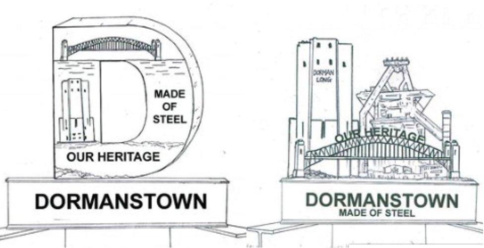 Children's designs for steel heritage signs