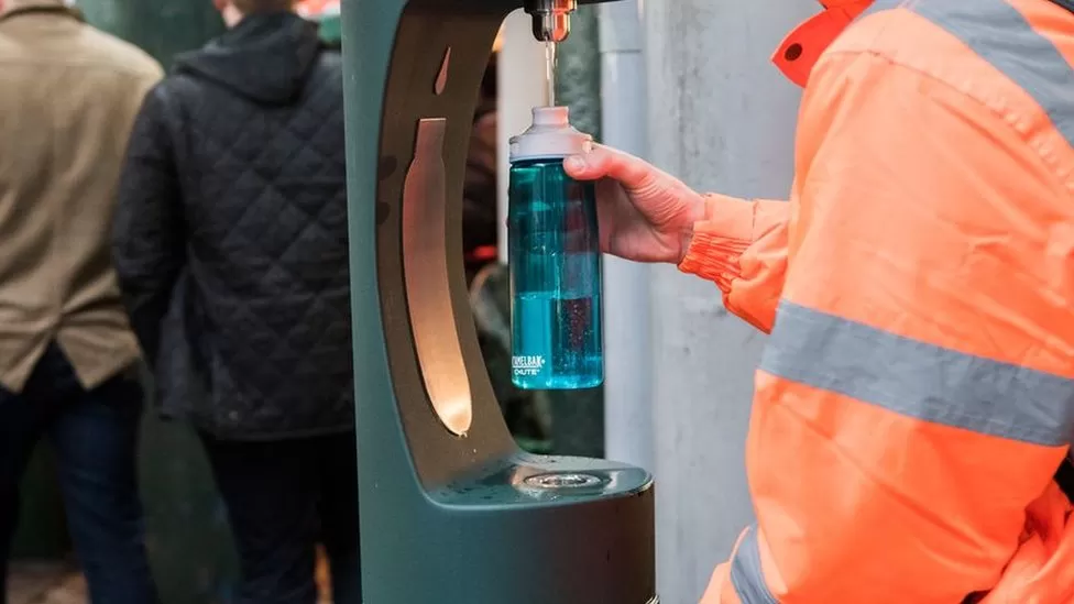 A drinking water fountain in London