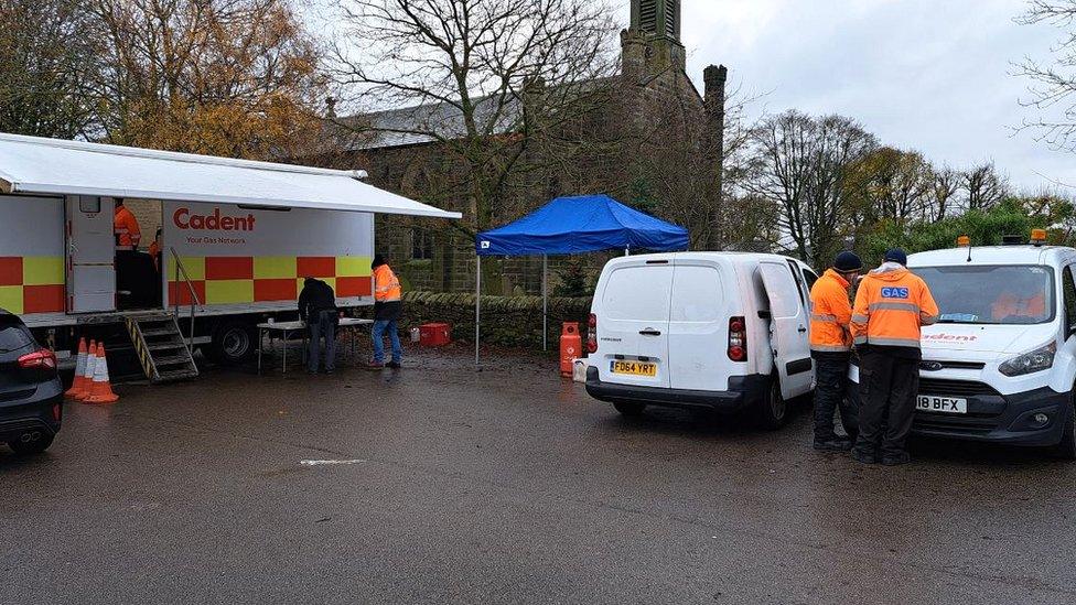 Emergency centre at Lomas Hall