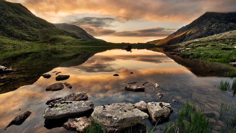 Iwan Williams took this image of Llyn Idwal looking towards Pen Yr Ole Wen