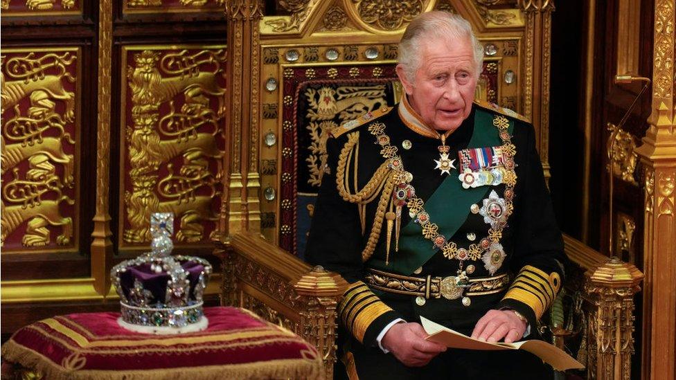 King Charles at state opening of Parliament