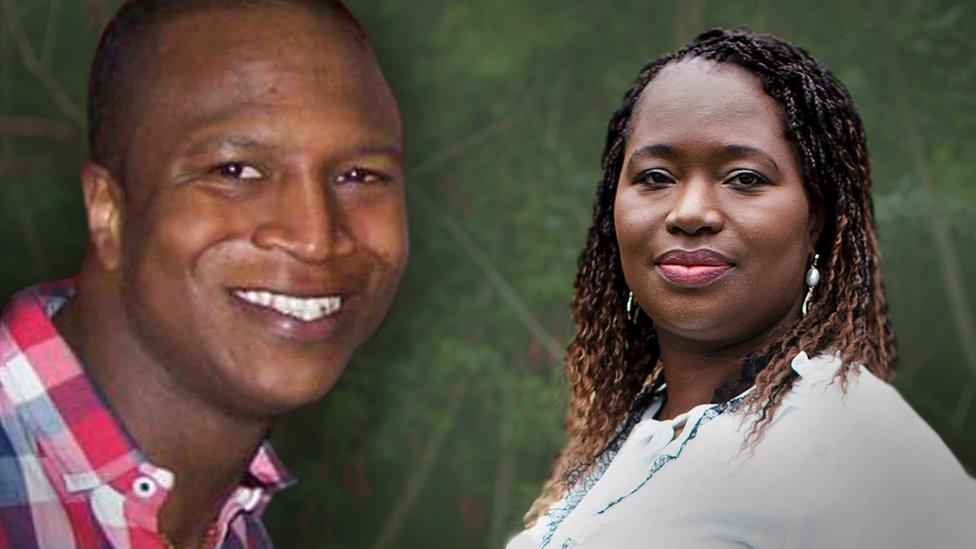 Sheku Bayoh and his sister Kadi Johnson