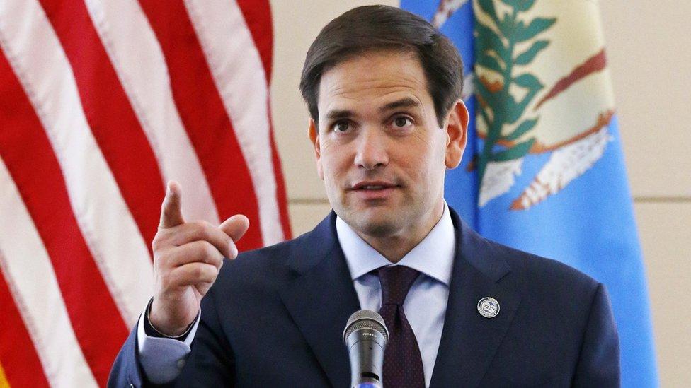 Senator Marco Rubio, speaks in Oklahoma City