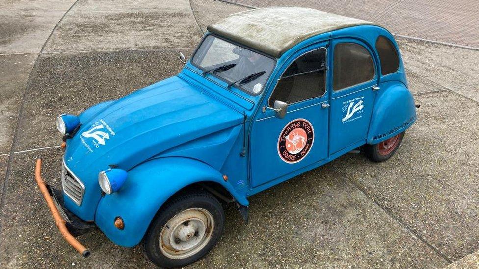 The Blue Citroen 2CV