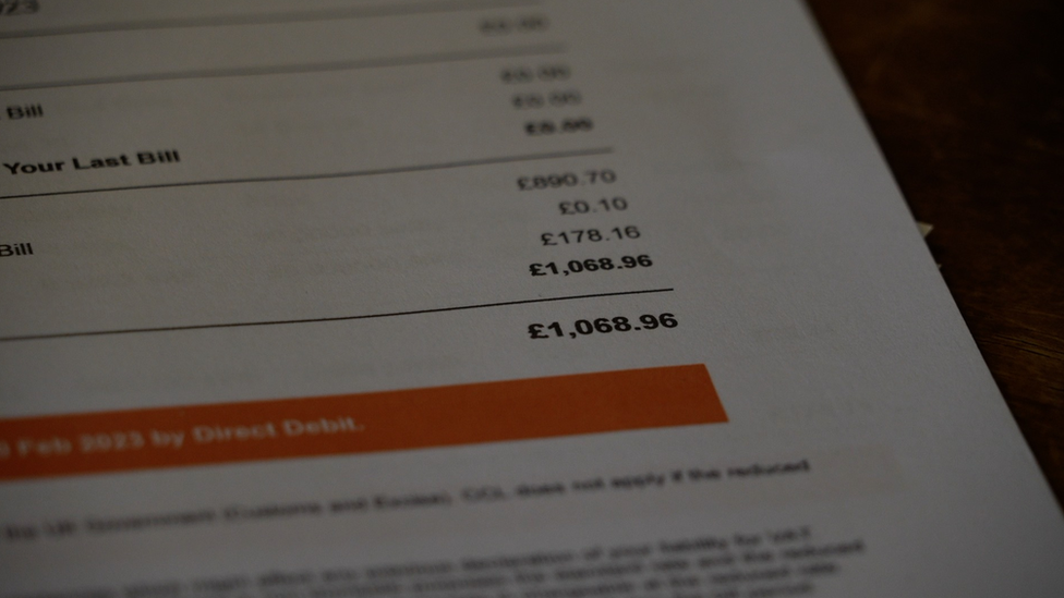 Gas bill at The Plough pub near Saffron Walden