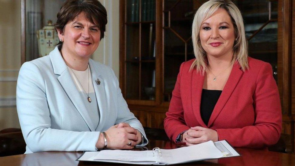 Arlene Foster and Michelle O'Neill