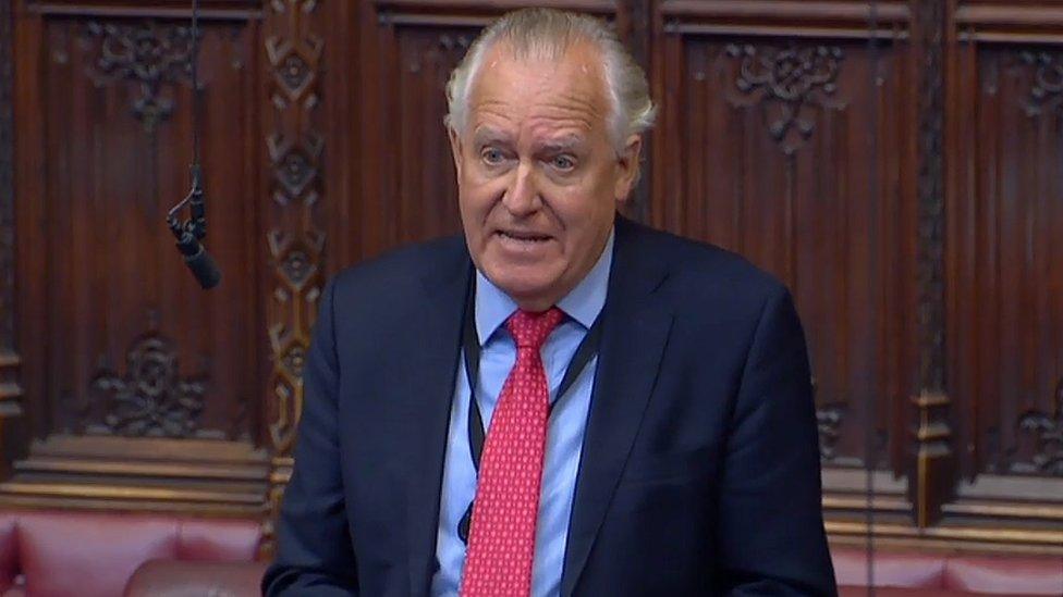 Peter Hain speaking in the House of Lords