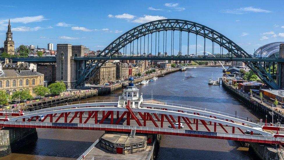 The Swing and Tyne bridges