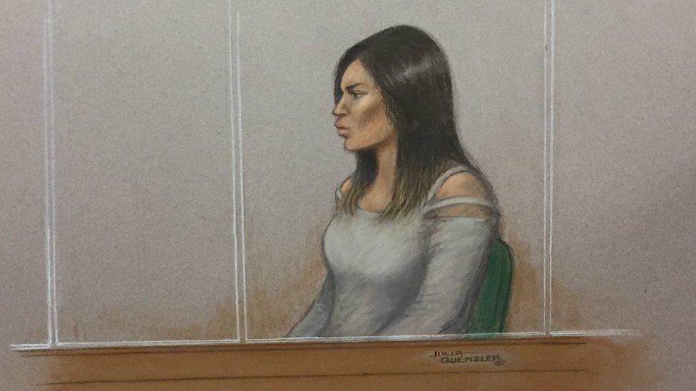 Court sketch of Safaa Boular