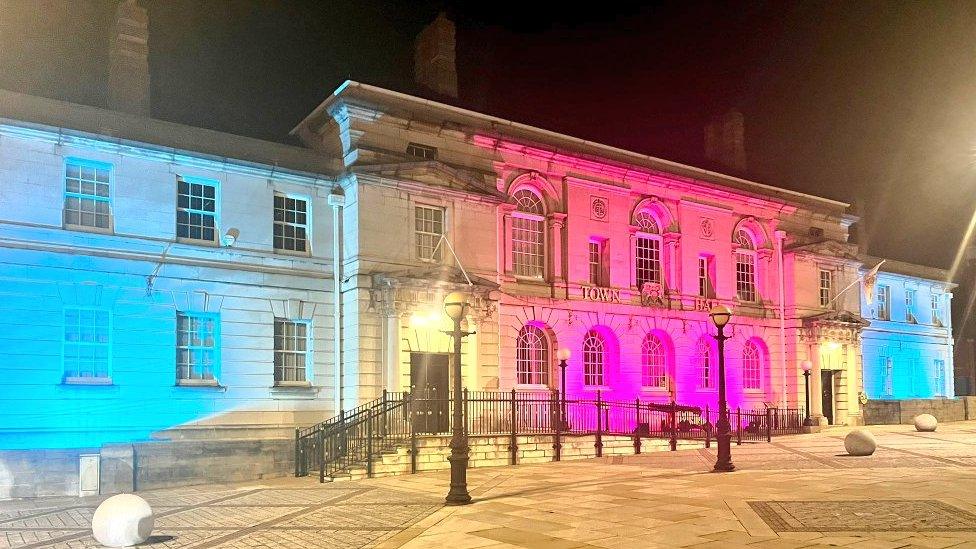 Flag removed from outside Rotherham Town Hall