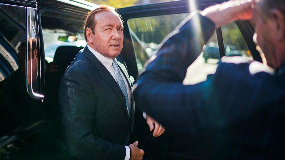 Actor Kevin Spacey arrives to Manhattan Federal Court