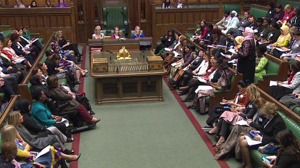 World Conference Day in the commons to celebrate women's suffrage