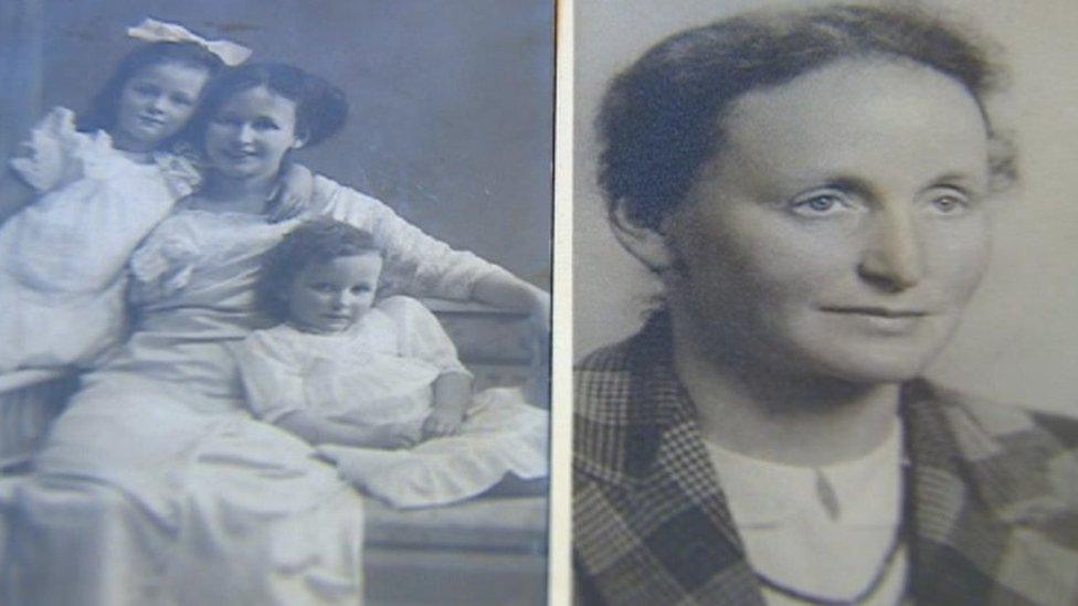 Kaethe Bosse with her daughters and Kate Bosse-Griffiths