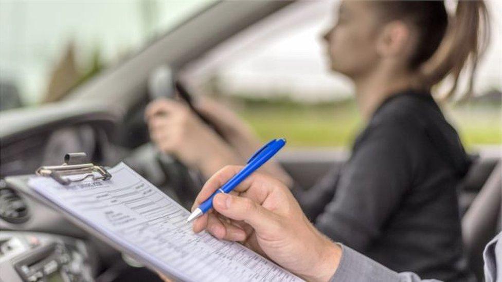 Woman driving