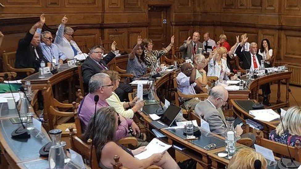 Councillors voted to make cuts in 2018 at County Hall