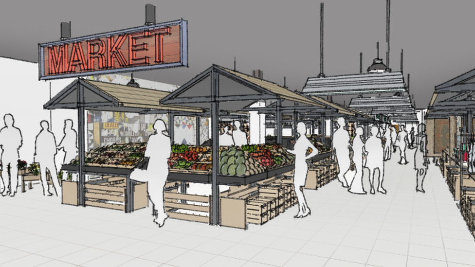 Market artist's impression