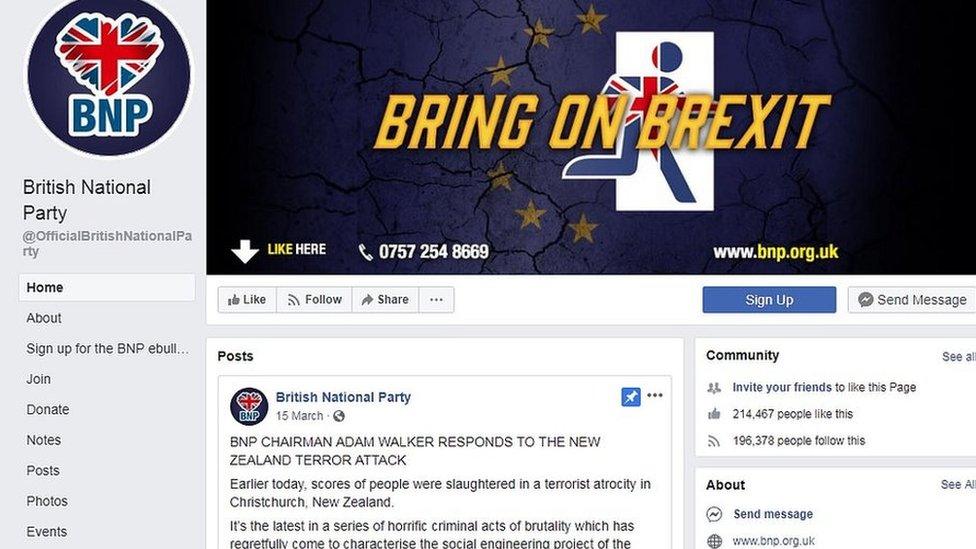 BNP Facebook page