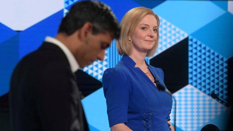 Rishi Sunak and Liz Truss