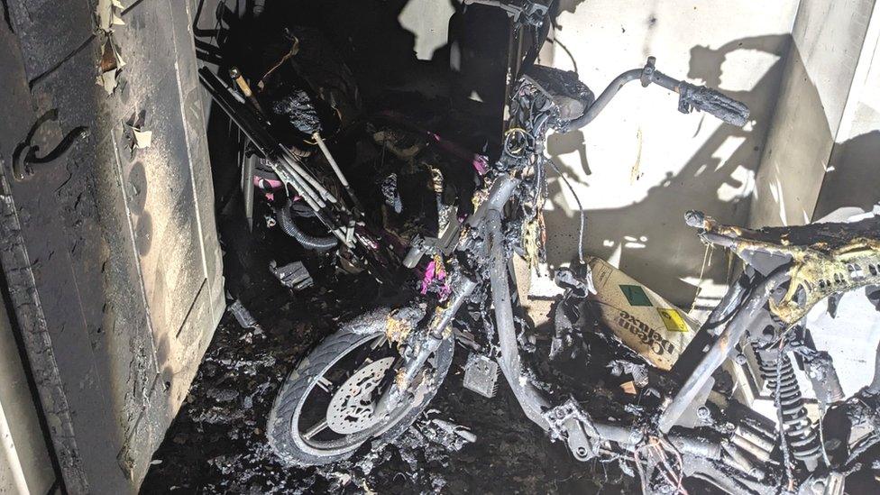 E bike fire London