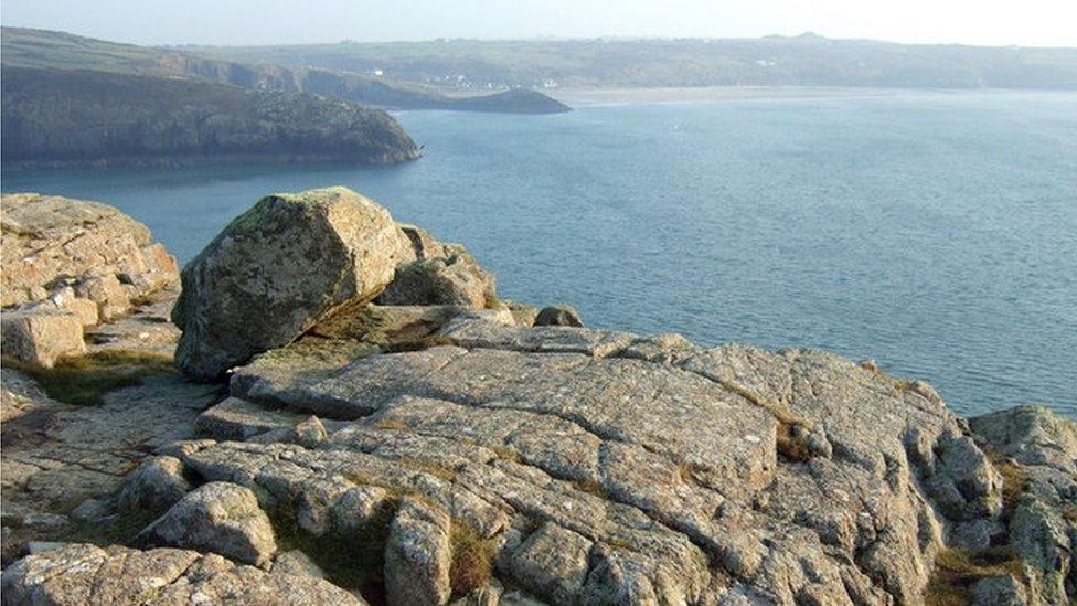 View southeast from St David's Head