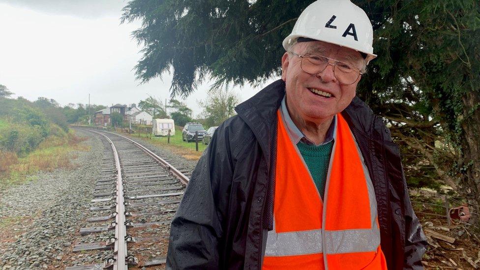 Walter Glyn Davies, chairman of the Anglesey Central Railway