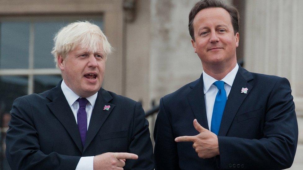 Boris Johnson and David Cameron