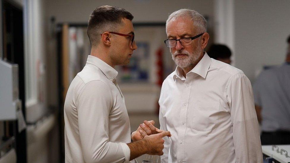 Jack McKenna and Jeremy Corbyn