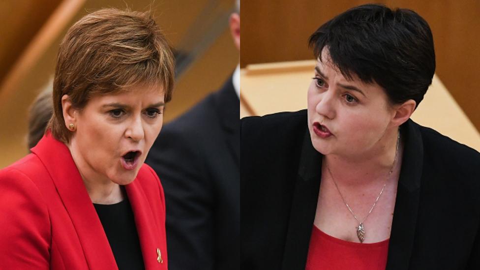 Nicola Sturgeon and Ruth Davidson